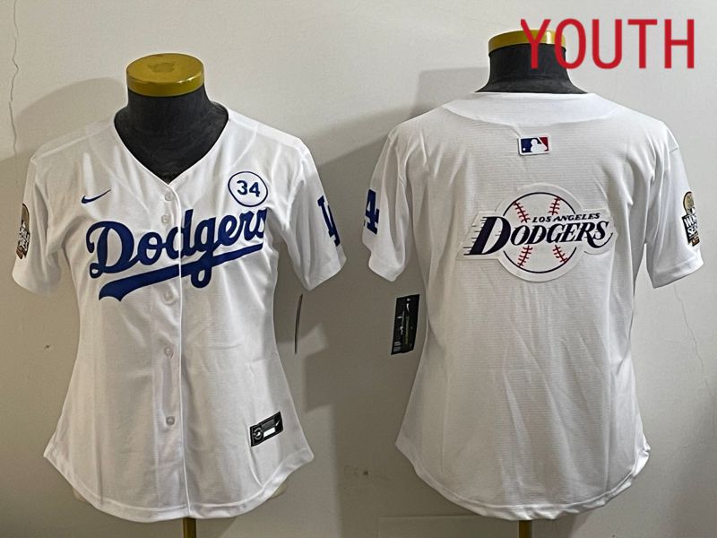 Youth Los Angeles Dodgers Blank White Game 2024 Nike MLB Jersey style 11218->new york yankees->MLB Jersey
